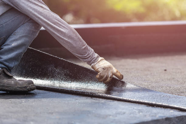Professional Waterproofing technician working in Mogadore, OH